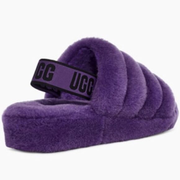 UGG Fluff Yeah Purple Slides Slippers Size 7 Women’s - Picture 5 of 12